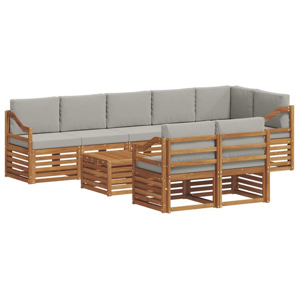 vidaXL &Sigma;&epsilon;&tau; &Kappa;&alpha;&nu;&alpha;&pi;έ 9 pcs &Phi;&upsilon;&sigma;&iota;&kappa;ό &kappa;&alpha;&iota; &Alpha;&nu;&omicron;&iota;&chi;&tau;ό &Gamma;&kappa;&rho;&iota; &Sigma;&tau;&epsilon;&rho;&epsilon;ό &Xi;ύ&lambda;&omicron; &Alpha;&kappa;&alpha;&kappa;ί&alpha;&sigmaf;