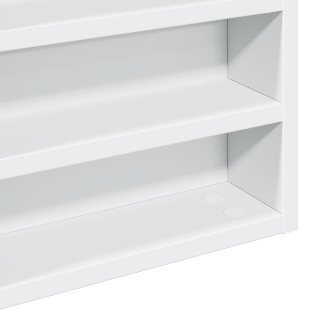 vidaXL Ραφιέρα Λευκή 60 x 8,5 x 58 εκ. από Επεξεργασμένο Ξύλο