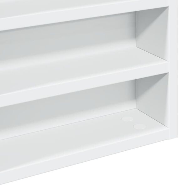 vidaXL Ραφιέρα Λευκή 60 x 8,5 x 58 εκ. από Επεξεργασμένο Ξύλο