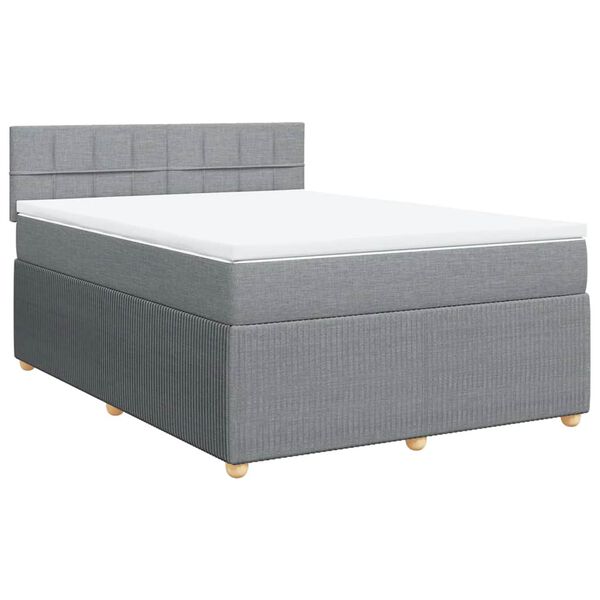 vidaXL &Kappa;&rho;&epsilon;&beta;ά&tau;&iota; Boxspring &mu;&epsilon; &Sigma;&tau;&rho;ώ&mu;&alpha; &Alpha;&nu;&omicron;&iota;&chi;&tau;ό &Gamma;&kappa;&rho;&iota; 140x200 &epsilon;&kappa;. &Upsilon;&phi;&alpha;&sigma;&mu;ά&tau;&iota;&nu;&omicron;