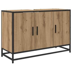vidaXL &Nu;&tau;&omicron;&upsilon;&lambda;ά&pi;&iota; &Mu;&pi;ά&nu;&iota;&omicron;&upsilon; &mu;&epsilon; &alpha;&pi;&omicron;&theta;ή&kappa;&epsilon;&upsilon;&sigma;&eta; Artisan Oak 90 x 33 x 60 &epsilon;&kappa;.