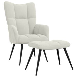 vidaXL &Pi;&omicron;&lambda;&upsilon;&theta;&rho;ό&nu;&alpha; Relax &Lambda;&epsilon;&upsilon;&kappa;ό &Kappa;&rho;&epsilon;&mu; &Beta;&epsilon;&lambda;&omicron;ύ&delta;&iota;&nu;&eta; &mu;&epsilon; &Sigma;&kappa;&alpha;&mu;&pi;ό