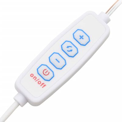 vidaXL Έπιπλο Καθρέπτη με LED Καπνιστή Δρυς 60x31,5x62 εκ.