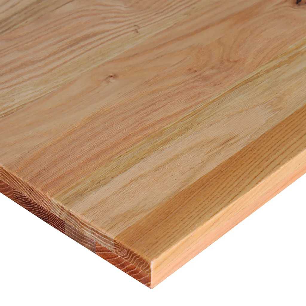 vidaXL Πάγκος Εργασίας Ανοιχτό Καφέ 140x60x81,5 cm Μασίφ Ξύλο Δρυς
