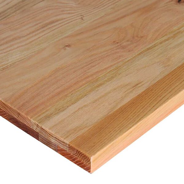 vidaXL Πάγκος Εργασίας Ανοιχτό Καφέ 140x60x81,5 cm Μασίφ Ξύλο Δρυς