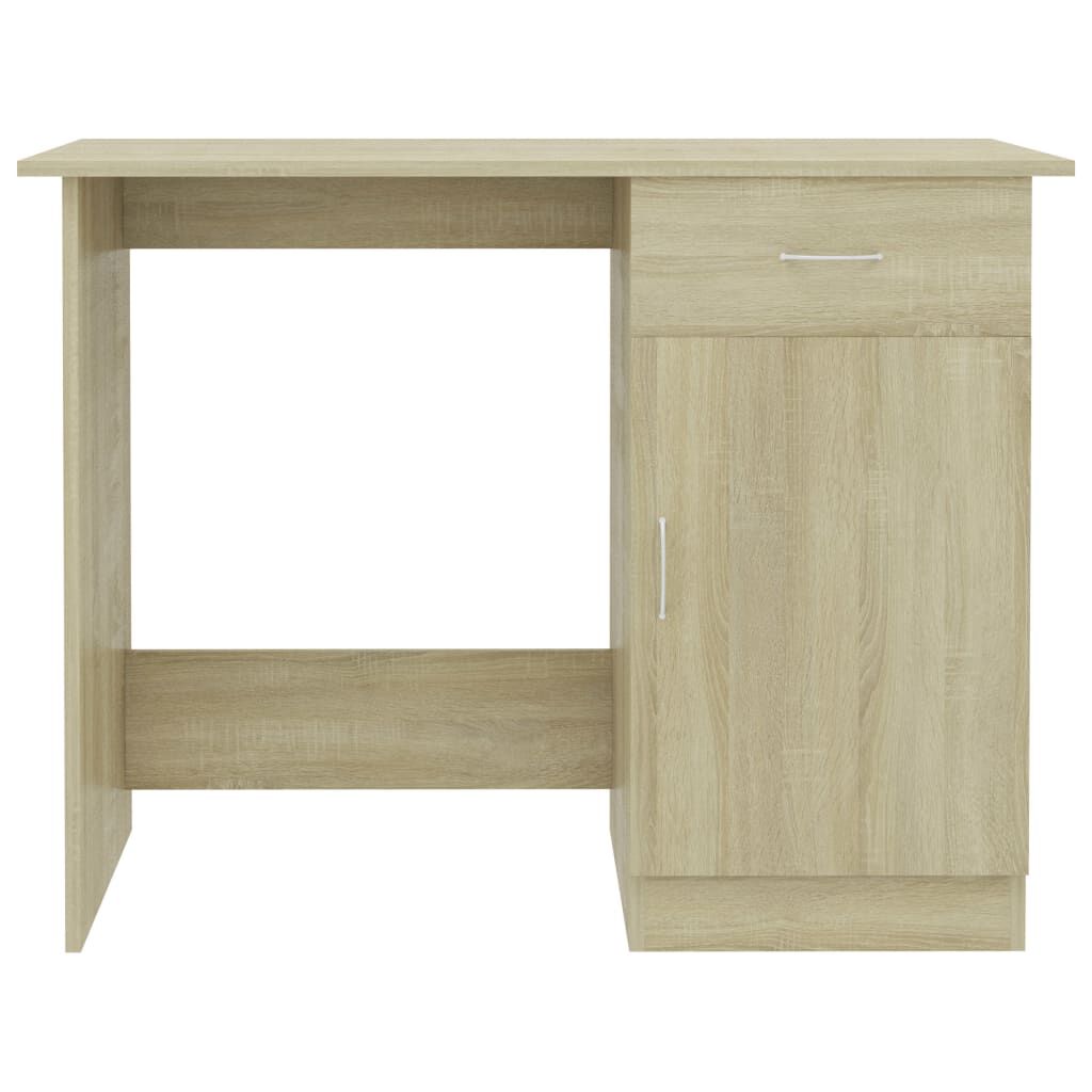vidaXL Γραφείο Χρώμα Sonoma Δρυς 100 x 50 x 76 εκ. από Επεξ. Ξύλο