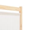 vidaXL Διαχωριστικό Δωματίου με 6 Πάνελ Κρεμ 240x170x4 εκ. Υφασμάτινο