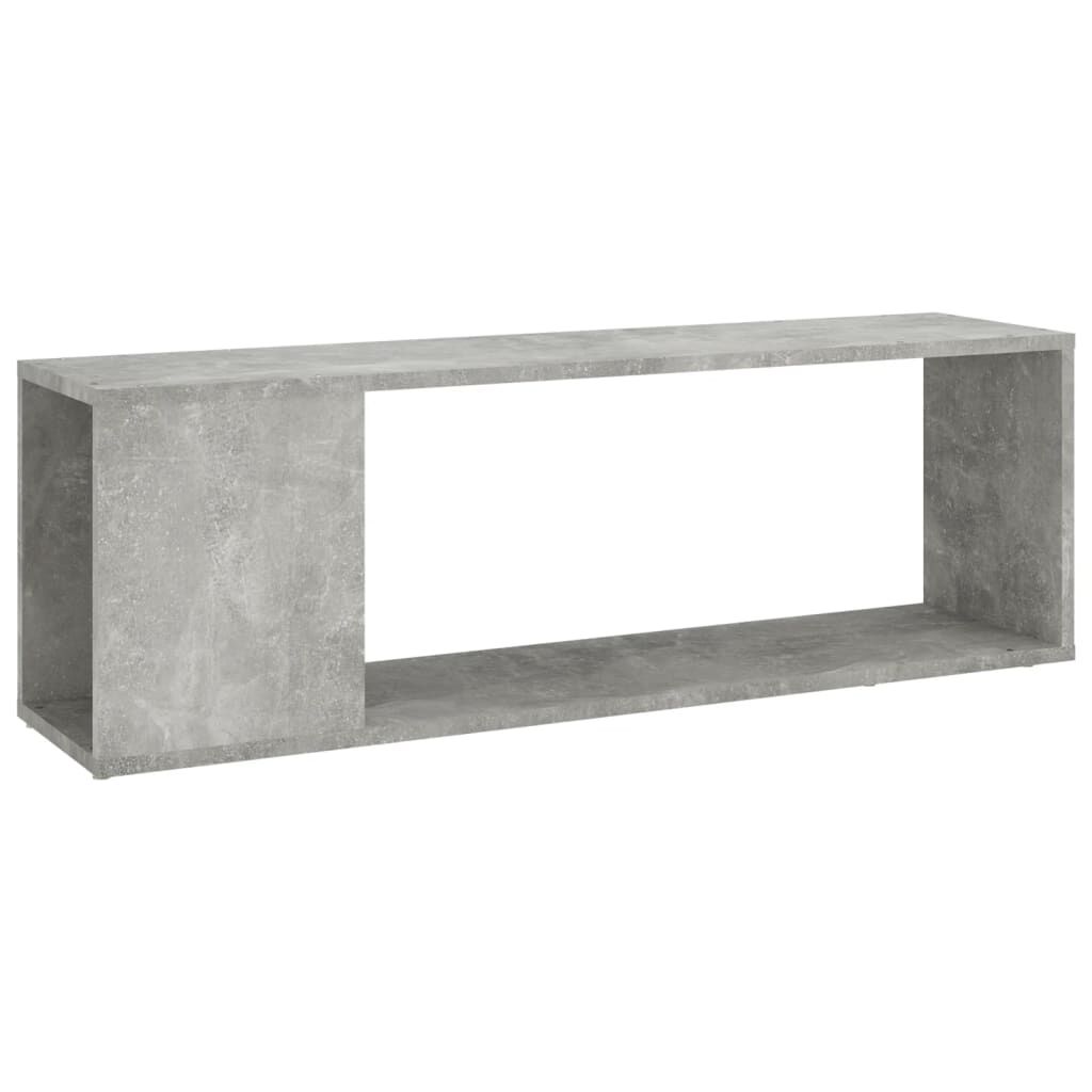 vidaXL Έπιπλο Τηλεόρασης Γκρι Σκυροδέματος 100x24x32 εκ. Επεξ. Ξύλο