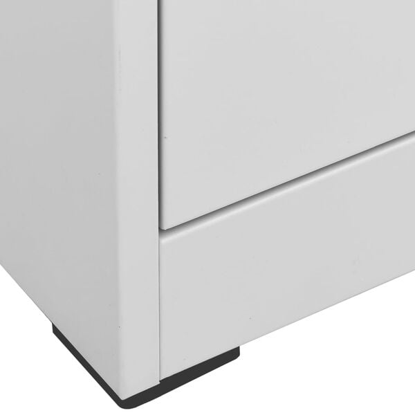 vidaXL Αρχειοθήκη Ανοιχτό Γκρι 46 x 62 x 102,5 εκ. από Ατσάλι