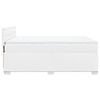 vidaXL Κρεβάτι Boxspring με Στρώμα Λευκό 160x200εκ.από Συνθετικό Δέρμα