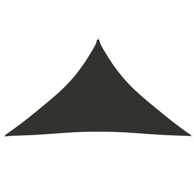 vidaXL Πανί Σκίασης Τρίγωνο Ανθρακί 3,5x3,5x4,9 μ. από Ύφασμα Oxford