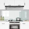 vidaXL Πίσω Πάνελ Κουζίνας Λευκό 80 x 60 cm σκληρυμένο γυαλί