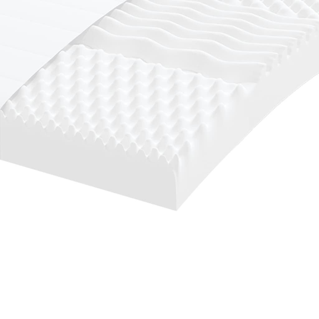 vidaXL Καναπές Κρεβάτι Συρόμενος Σκούρο γκρι 90x190 εκ Ύφασμα Στρώματα