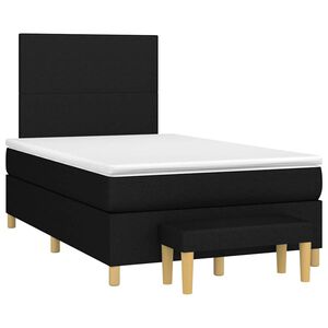 vidaXL &Kappa;&rho;&epsilon;&beta;ά&tau;&iota; Boxspring &mu;&epsilon; &Sigma;&tau;&rho;ώ&mu;&alpha; &Mu;&alpha;ύ&rho;&omicron; 120x190 &epsilon;&kappa;. &Upsilon;&phi;&alpha;&sigma;&mu;ά&tau;&iota;&nu;&omicron;