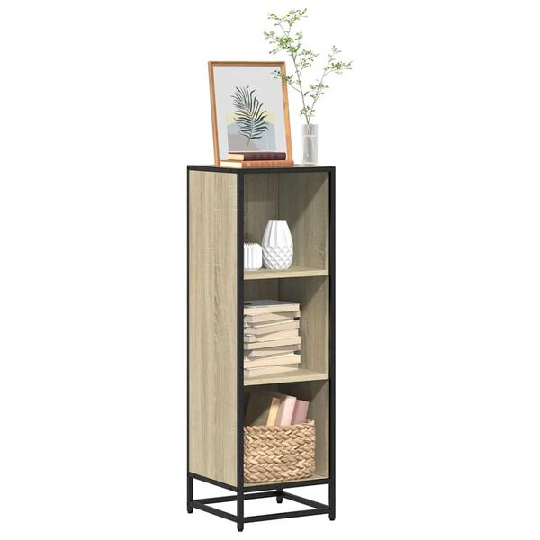vidaXL Βιβλιοθήκη Sonoma Δρυς 33,5x33x107,5 εκ. Επεξεργασμένο Ξύλο