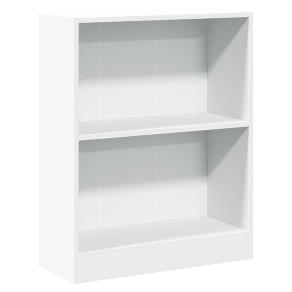 vidaXL Βιβλιοθήκη Λευκή 60 x 24 x 76 εκ. από Επεξεργασμένο Ξύλο