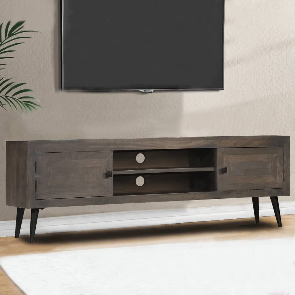 vidaXL Έπιπλο Τηλεόρασης 140 x 30 x 45 εκ. από Μασίφ Ξύλο Μάνγκο