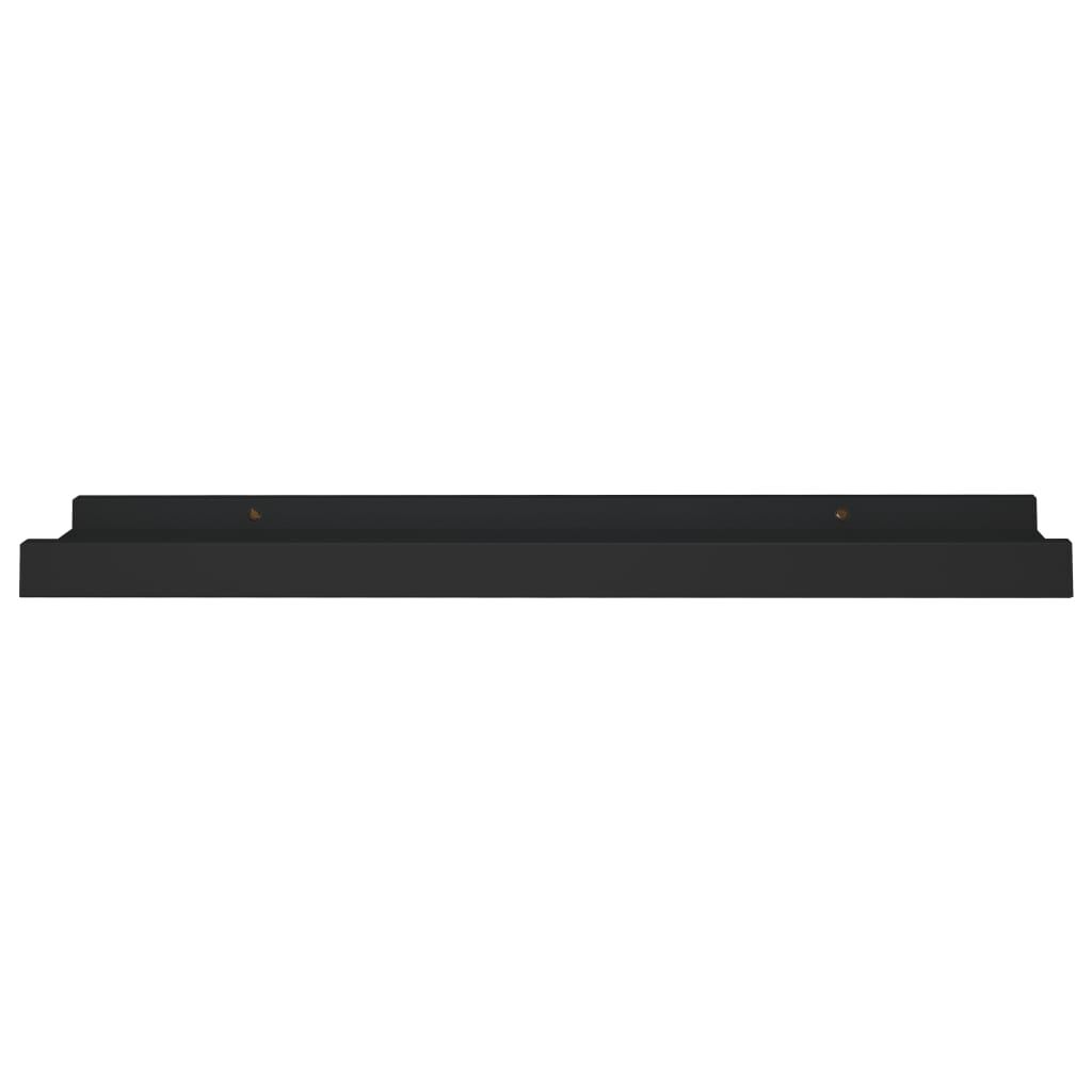 vidaXL Ράφια για Κορνίζες 2 τεμ. Μαύρα 40 x 9 x 3 εκ. από MDF