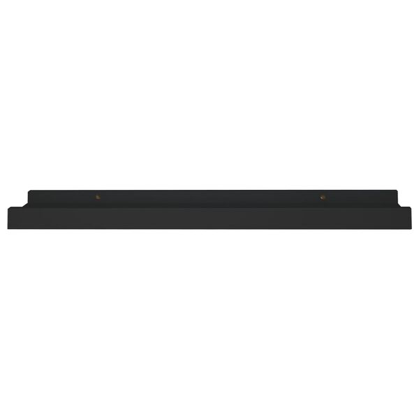 vidaXL Ράφια για Κορνίζες 2 τεμ. Μαύρα 40 x 9 x 3 εκ. από MDF