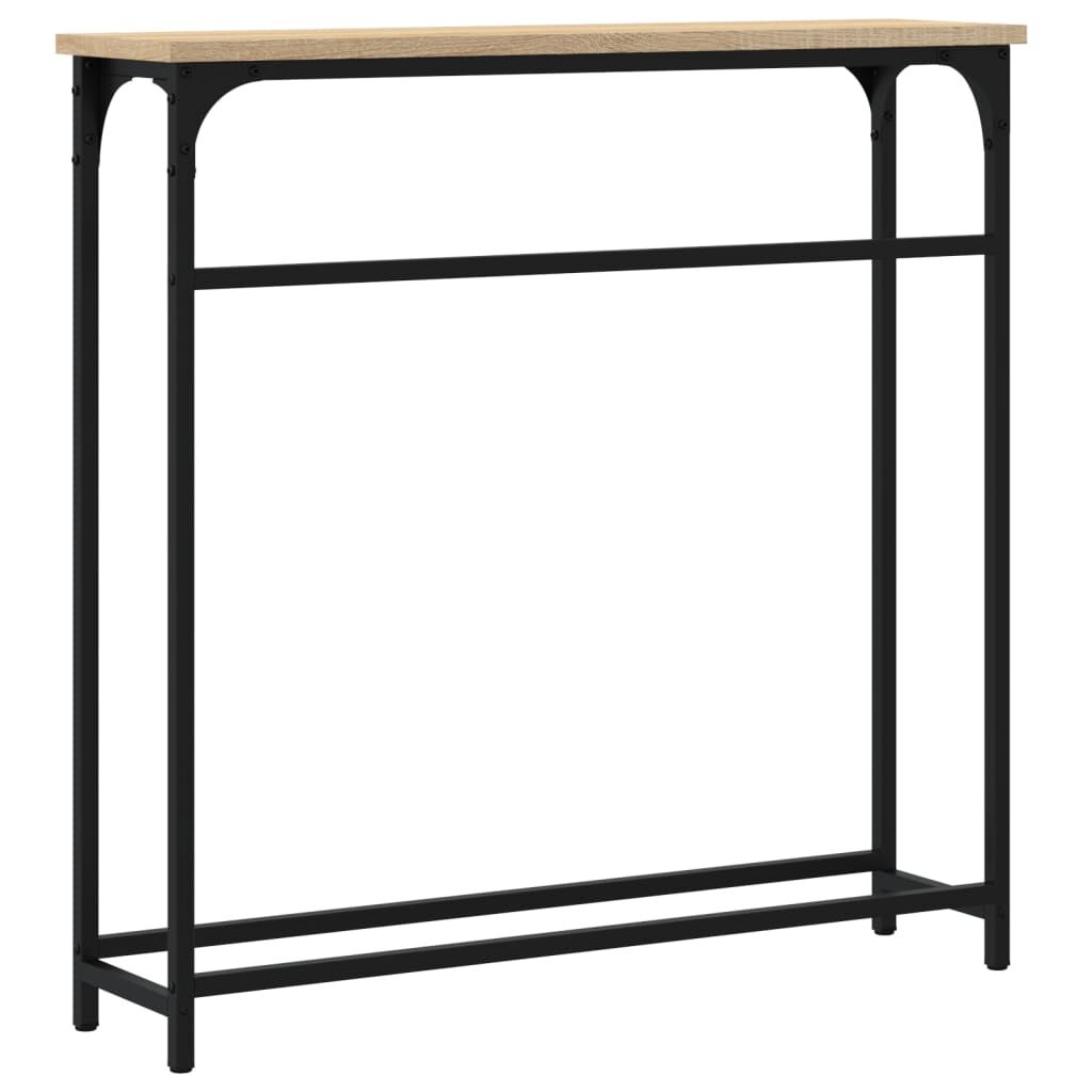 vidaXL Τραπέζι Κονσόλα Sonoma Δρυς 75x19,5x75 εκ. από Επεξεργ. Ξύλο