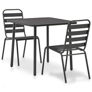 vidaXL &Sigma;&epsilon;&tau; &Epsilon;&pi;ί&pi;&lambda;&omega;&nu; Bistro 3 &Tau;&epsilon;&mu;&alpha;&chi;ί&omega;&nu; &Sigma;&kappa;&omicron;ύ&rho;&omicron; &Gamma;&kappa;&rho;&iota; &Alpha;&tau;&sigma;ά&lambda;&iota;&nu;&omicron;