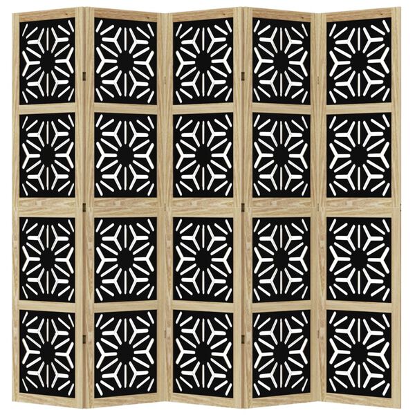 vidaXL &Delta;&iota;&alpha;&chi;&omega;&rho;&iota;&sigma;&tau;&iota;&kappa;ό &Chi;ώ&rho;&omicron;&upsilon; &mu;&epsilon; 5 &Pi;ά&nu;&epsilon;&lambda; &Kappa;&alpha;&phi;έ/&Mu;&alpha;ύ&rho;&omicron; &Mu;&alpha;&sigma;ί&phi; &Xi;ύ&lambda;&omicron; &Pi;&alpha;&upsilon;&lambda;ώ&nu;&iota;&alpha;&sigmaf;