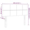 vidaXL Κεφαλάρι Κρεβατιού Σκούρο Γκρι 100x5x78/88 εκ. Υφασμάτινο