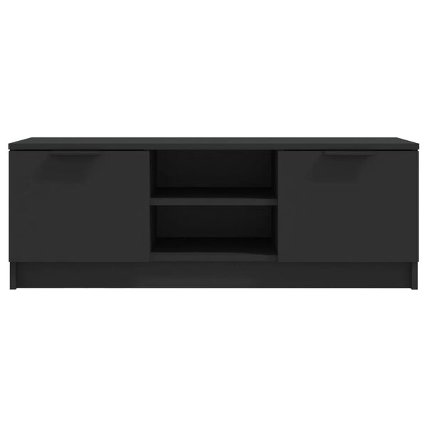 vidaXL Έπιπλο Τηλεόρασης Μαύρο 102x35x36,5 εκ. Επεξεργασμένο Ξύλο
