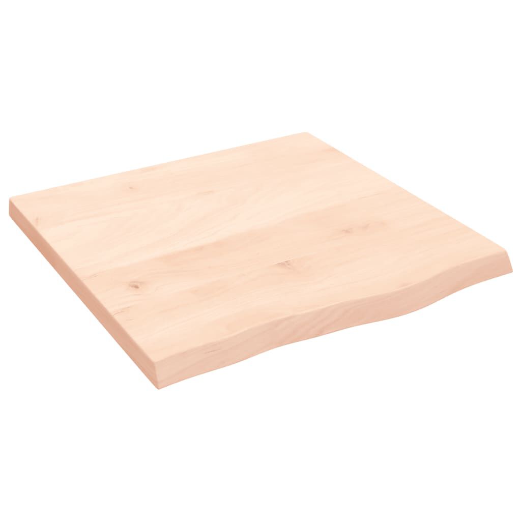 vidaXL Ράφι Τοίχου 60x60x(2-4) εκ. από Ακατέργαστο Μασίφ Ξύλο Δρυός