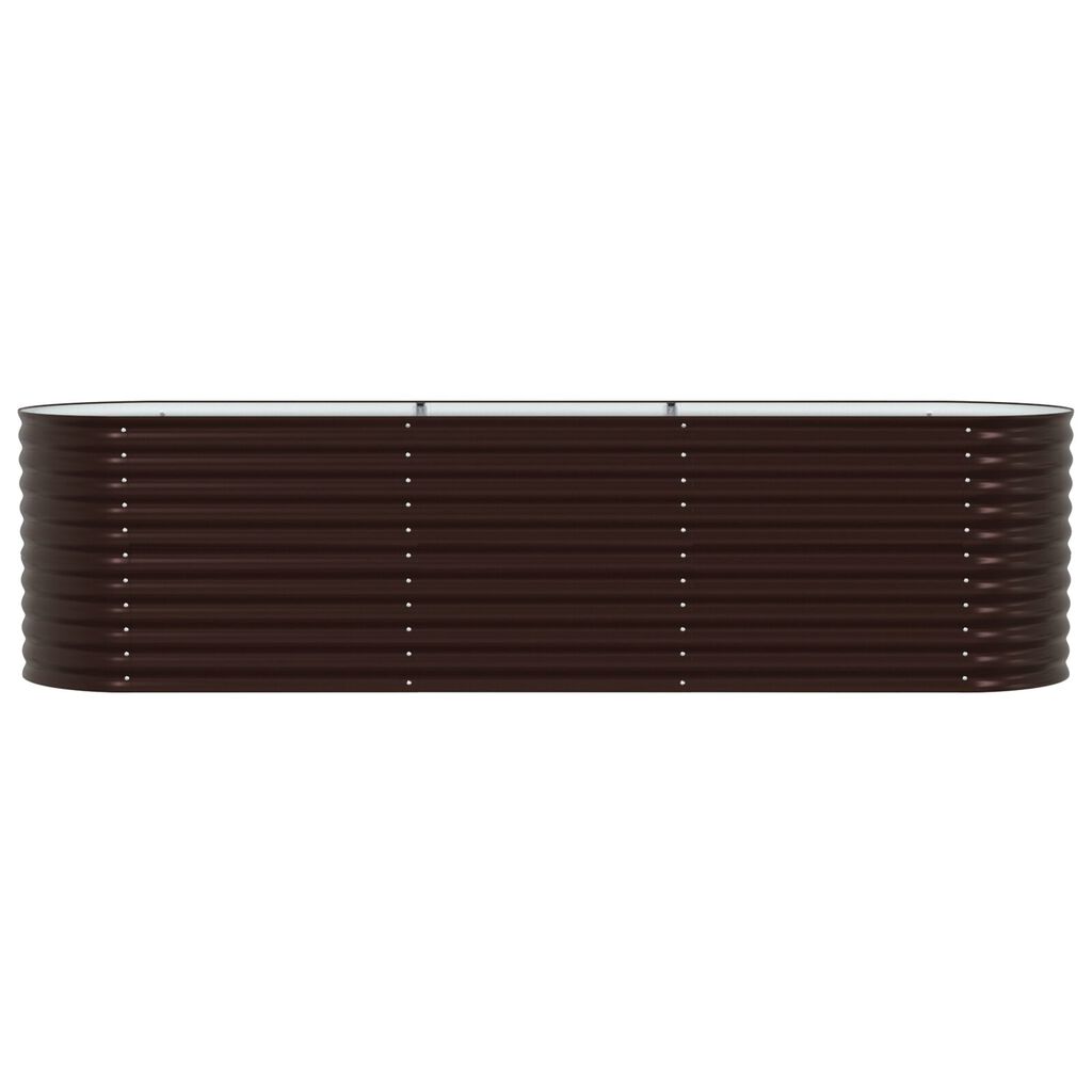 vidaXL Κρεβάτι για Κήπο Αναρτημένο Καφέ 320x80x81 εκ από Γαλβανισμένο Ατσάλι