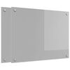 vidaXL Πίσω Πάνελ Κουζίνας 2 pcs Ανοιχτό γκρι 80 x 60 cm