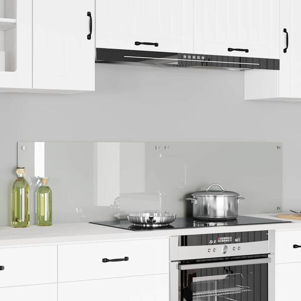 vidaXL Πίσω Πάνελ Κουζίνας Διαφανές 80 x 40 cm σκληρυμένο γυαλί