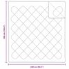 vidaXL Σετ Κουβέρτας με μαξιλάρι 3 pcs Λευκό 240 x 260 εκ. Μικροΐνες