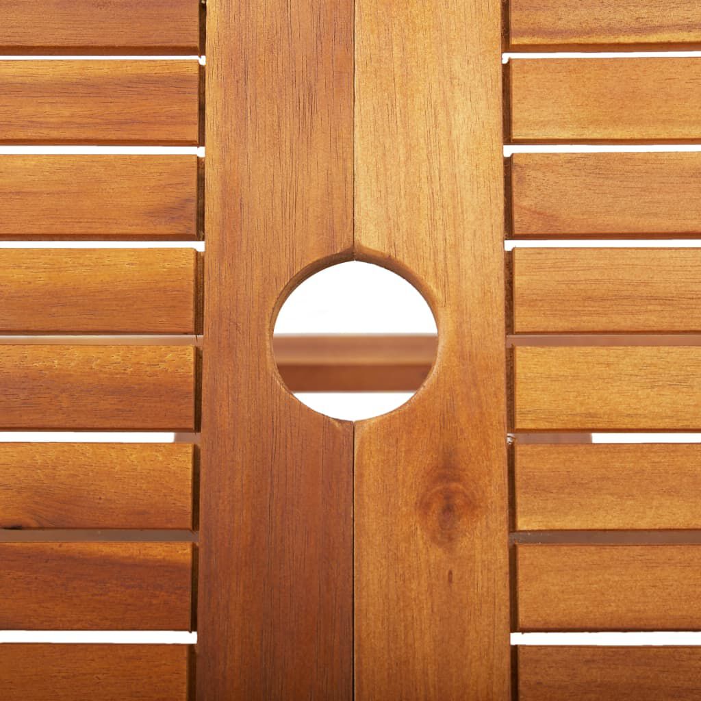 vidaXL Τραπέζι Κήπου Πτυσσόμενο 135 x 85 x 75 εκ. Μασίφ Ξύλο Ακακίας