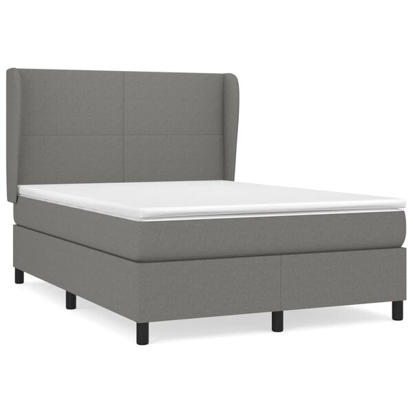 vidaXL &Kappa;&rho;&epsilon;&beta;ά&tau;&iota; Boxspring &mu;&epsilon; &Sigma;&tau;&rho;ώ&mu;&alpha; &Sigma;&kappa;&omicron;ύ&rho;&omicron; &Gamma;&kappa;&rho;&iota; 140x200 &epsilon;&kappa; &Upsilon;&phi;&alpha;&sigma;&mu;ά&tau;&iota;&nu;&omicron;