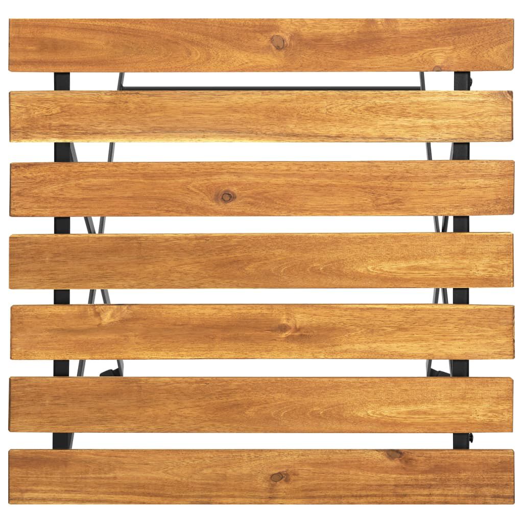 vidaXL Τραπέζι Bistro 55 x 54 x 71 εκ. από Μασίφ Ξύλο Ακακίας