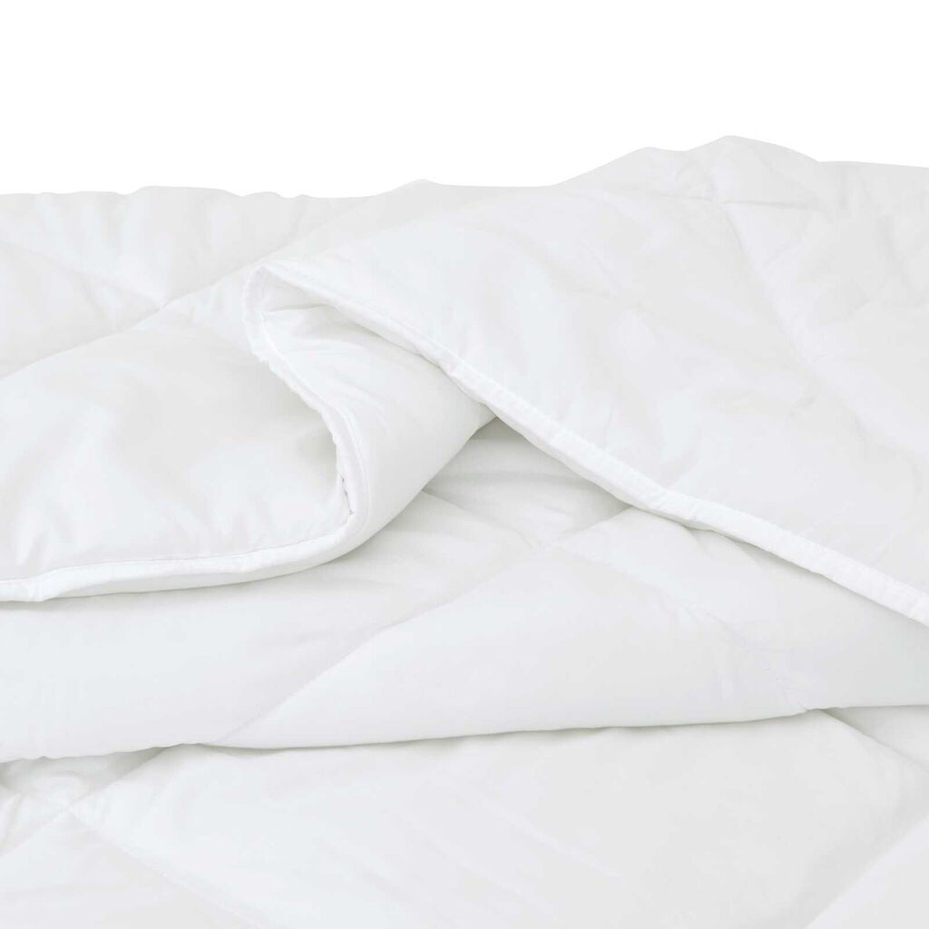vidaXL Πάπλωμα με μαξιλάρι 3 pcs Λευκό 200 x 200 cm Μικροΐνες