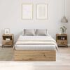 vidaXL Σκελετός Κρεβατιού artisan δρυς 120 x 200 cm Επεξεργασμένο ξύλο