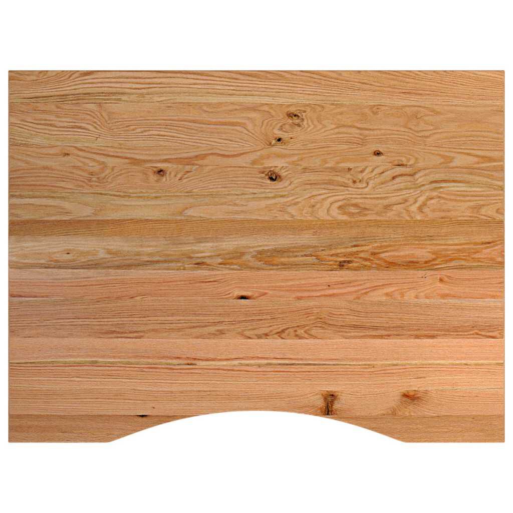 vidaXL Πάγκος Εργασίας Ανοιχτό Καφέ 80x60x(71,5-98) cm Μασίφ Ξύλο Δρυς