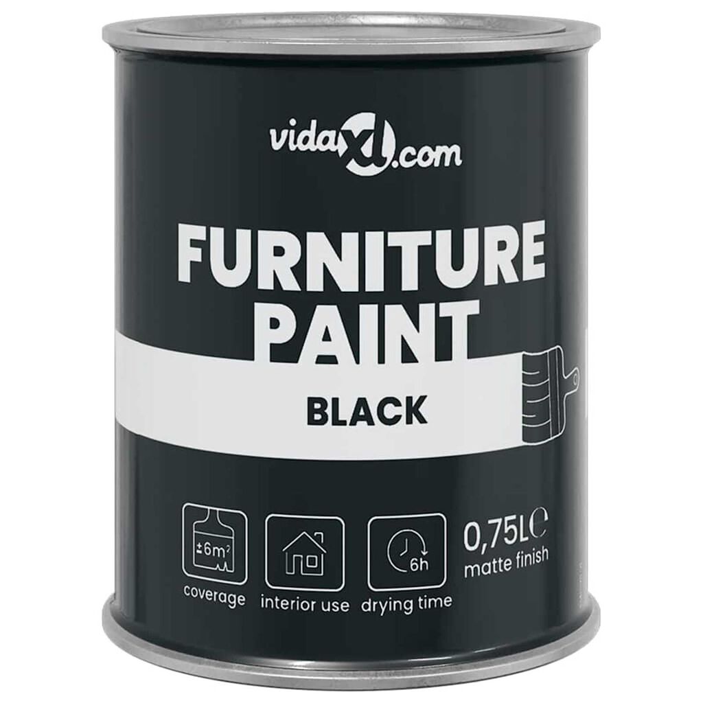 vidaXL Βαφή επίπλων Μαύρο 10 x 10 x 12.2 εκ