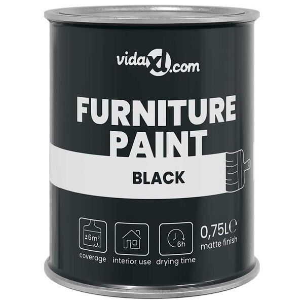 vidaXL Βαφή επίπλων Μαύρο 10 x 10 x 12.2 εκ