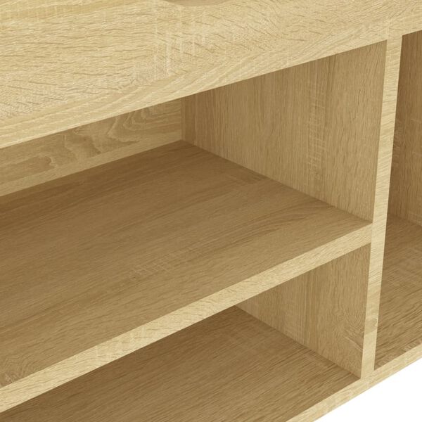 vidaXL Παπουτσοθήκη Sonoma Δρυς 104x30x49εκ Επεξεργασμένο Ξύλο