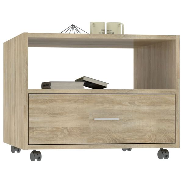 vidaXL Τραπεζάκι Σαλονιού Sonoma Δρυς 55 x 55 x 40 εκ. Επεξεργ. Ξύλο
