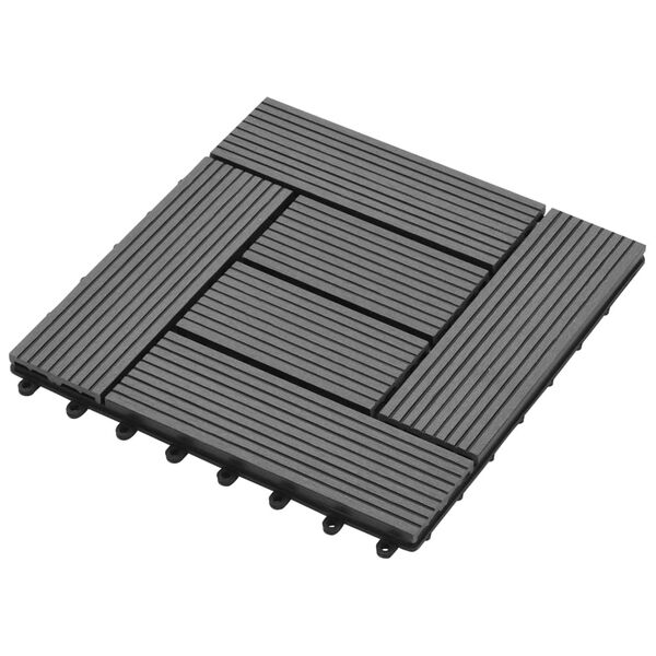 Πλακάκια Deck 11 τεμ. Γκρι 30 x 30 εκ. / 1 τ.μ. WPC