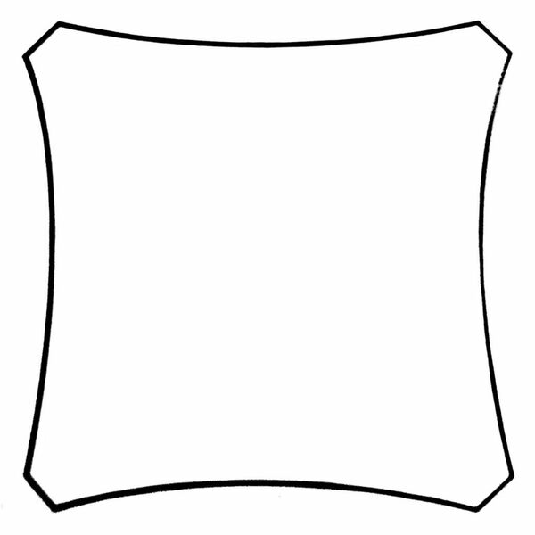 Perel Πανί Σκίασης Τετράγωνο Κρεμ 5 μ. GSS4500