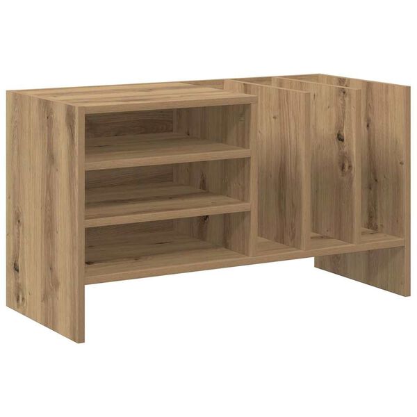 vidaXL Ντουλάπι δίσκων βινυλίου με ράφι Artisan Oak 78,5 x 35 x 45 εκ