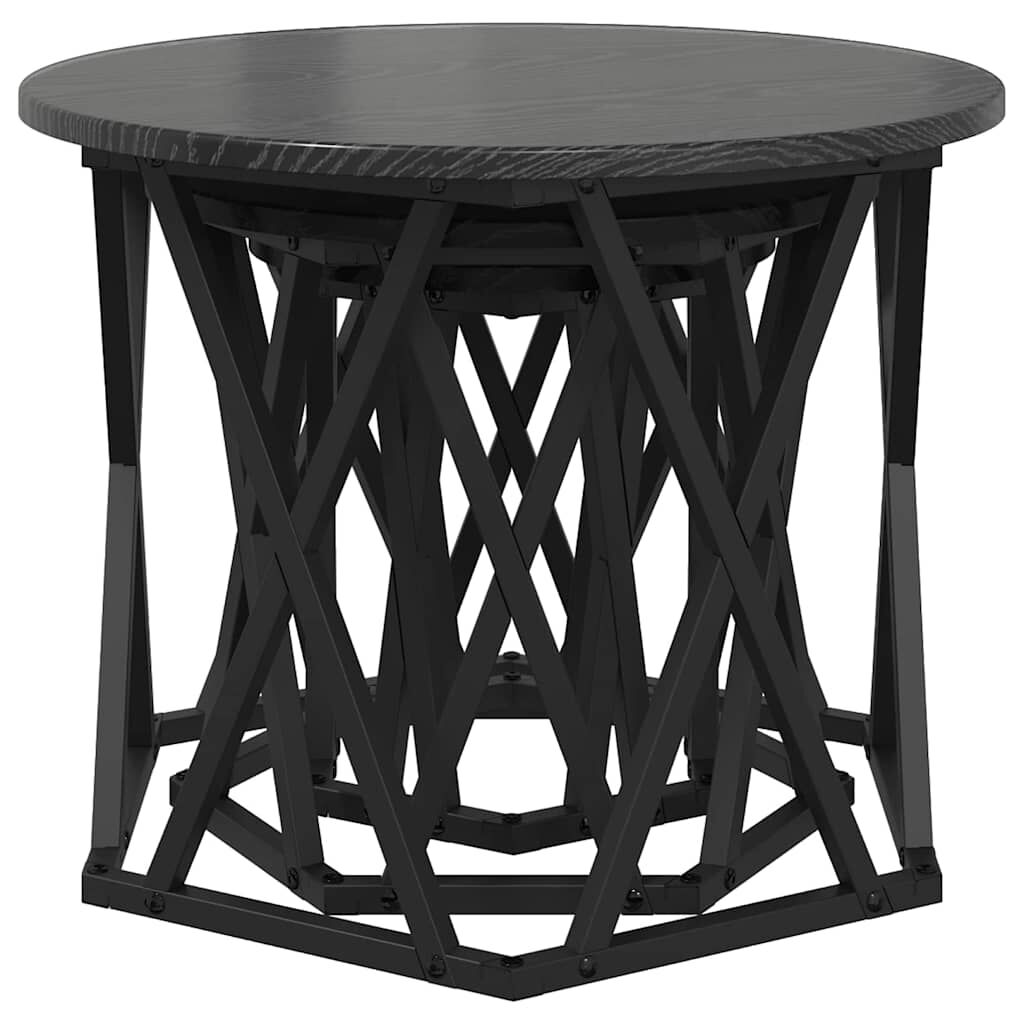vidaXL Κομοδίνο Μονάδας 3 pcs Μαύρη δρυς 53 x 53 x 40 cm