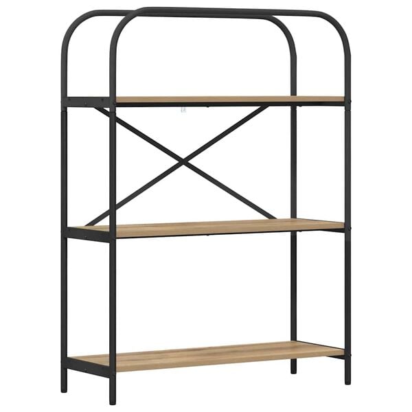 vidaXL &Rho;ά&phi;&iota; &Beta;&iota;&beta;&lambda;ί&omega;&nu; Artisan Oak 80 x 30 x 109 &epsilon;&kappa; &Epsilon;&pi;&epsilon;&xi;&epsilon;&rho;&gamma;&alpha;&sigma;&mu;έ&nu;&omicron; &xi;ύ&lambda;&omicron;