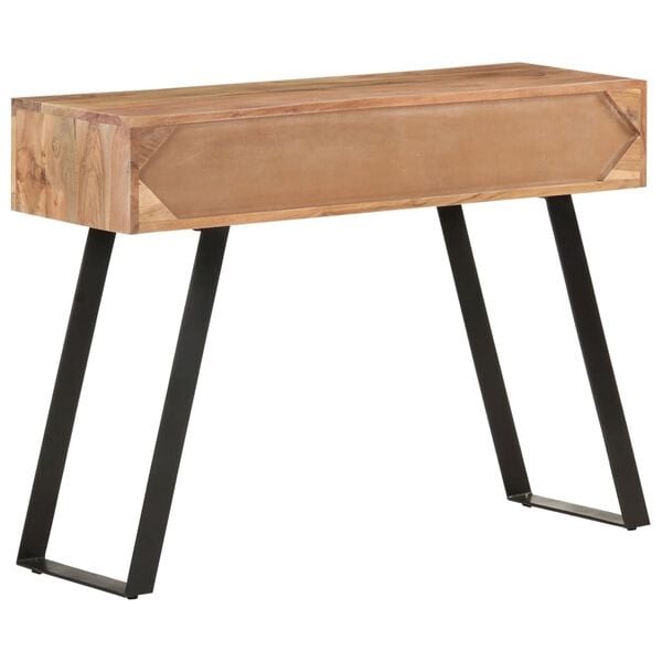 vidaXL Τραπέζι Κονσόλα Live Edge 100x35x76 εκ. από Μασίφ Ξύλο Ακακίας