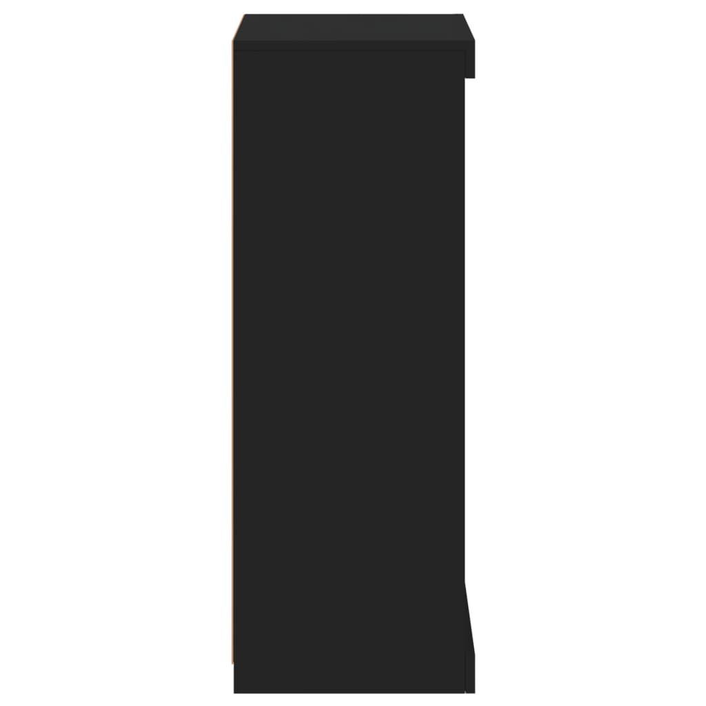 vidaXL Μπουφές με Φώτα LED Μαύρος 41 x 37 x 100 εκ.